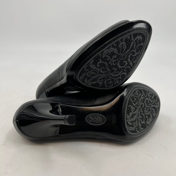 Sofft Black Leather Peep Toe Heels | Size 9 - Picture 4 of 8